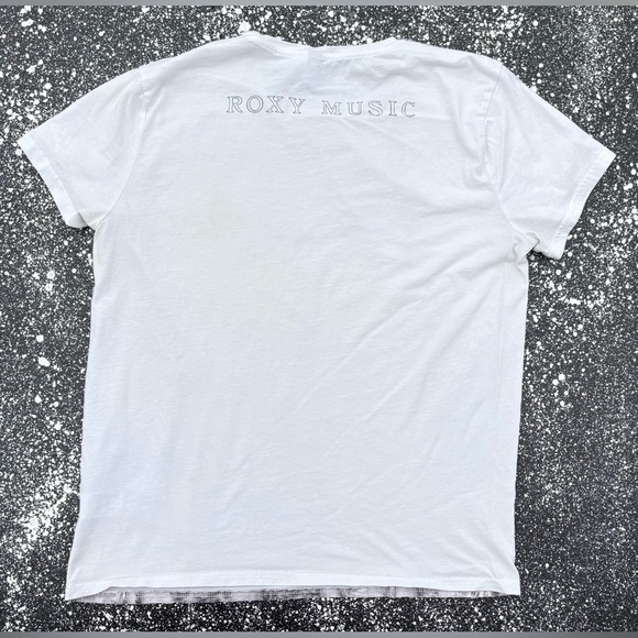 2011 H&M Roxy Music Band Tee AOP Graphic T-Shirt Size Large - Picture 2 of 5